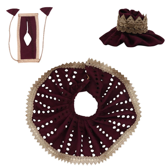 Gulab Ghoonghat – Cotton Summer Dress for Laddu Gopal Ji