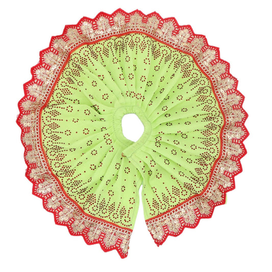 Hari Gaurav Vastra - Green Red Cotton Poshak