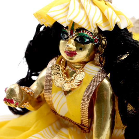 Basanti Vaatika – Cotton Summer Dress for Laddu Gopal Ji