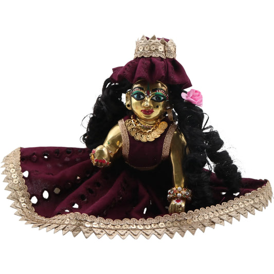 Gulab Ghoonghat – Cotton Summer Dress for Laddu Gopal Ji